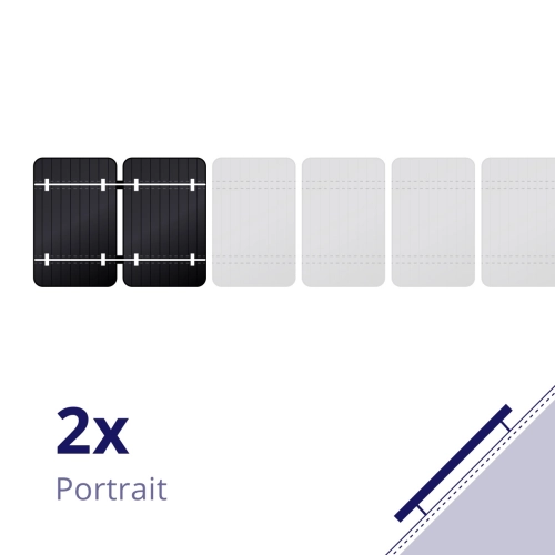 Clickfit evo pannen dak 2 panelen pakket portrait