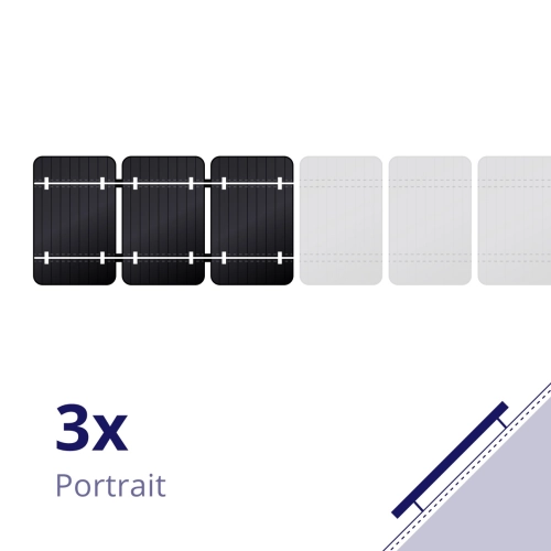 Clickfit evo pannen dak 3 panelen pakket portrait