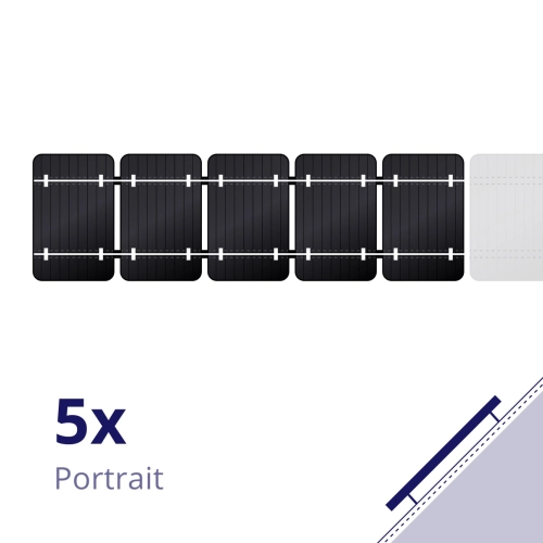 Clickfit evo pannen dak 5 panelen pakket portrait