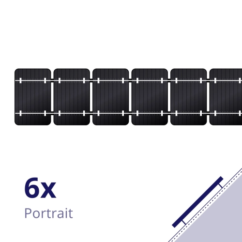 Clickfit evo pannen dak 6 panelen pakket portrait