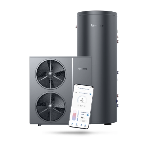 Newntide Doe het zelf Warmtepomp pakket 6.7 ~ 20.36 KW Warmwateropslag 300L