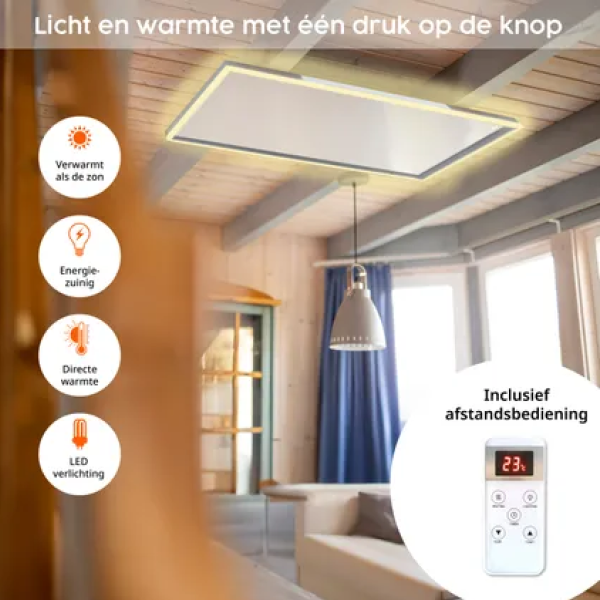 Infrarood paneel met LED-verlichting 450W Könighaus