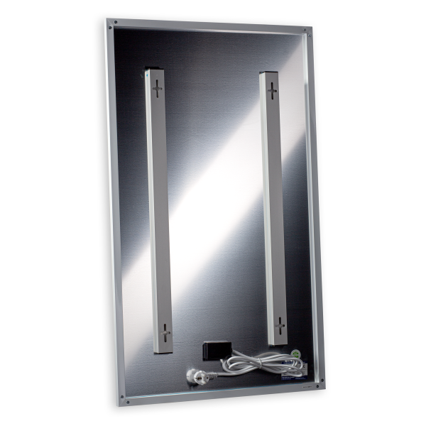 Infrarot-Heizspiegel 800W Hybrid Zwarz Könighaus
